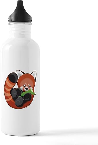 CafePress Red Panda - Botella de agua de acero inoxidable, 1 botella de agua de acero inoxidable de 34 onzas
