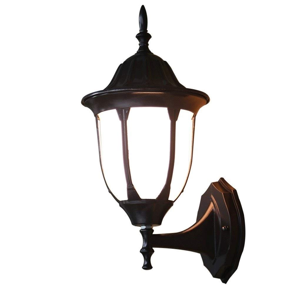 noxozoqm Outdoor Wall Light Lantern with E27 Fitting Exterior Wall Sconce Vintage Outdoor Wall Lantern Aluminum