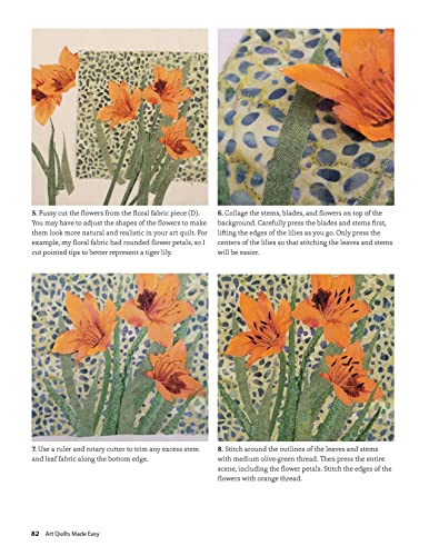 Art Quilts Made Easy: 12 Nature-Inspired Projects with Applique Techniques and Patterns (Landauer) Beginner-Friendly Guide with Templates and Instructions for Fussy Cutting, Troubleshooting, and More - Image 5