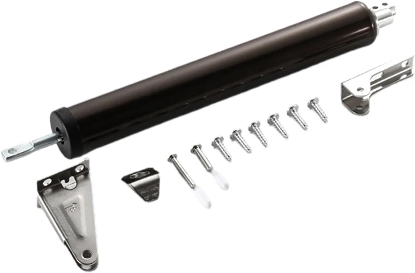 Aluminum Alloy Door Closer Adjustable Buffer Metal Closing Equipment 35KG Positioning Soft Hardware(Coffee)