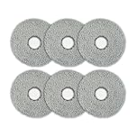 (6 Pieces) X50 Ultra Replacement Mop Pads for Dreame X40 Ultra/ X30 Ultra/ L10s Ultra L10s Pro Gen 2 L10s Pro Ultra L10s Plus L40 Ultra Mova P50 Ultra P50 Pro Ultra Robot Vacuum