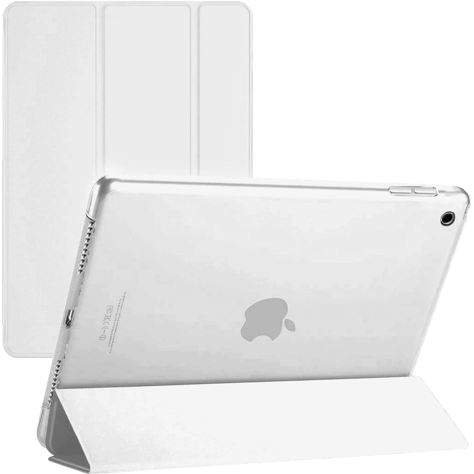 Custodia intelligente per iPad da 10,2 pollici 9a/8a/7a generazione 2021/2020/2019 con funzione di accensione e spegnimento automatico, custodia protettiva magnetica e leggera per tablet (rosa