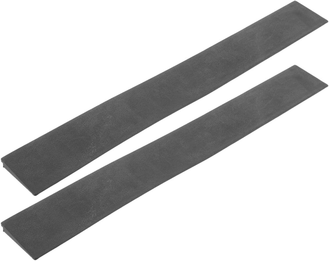 2pcs Sweeping Robot Ramp Cushions Rubber Threshold Ramp Mat 50cm Length 1cm Height for Indoor Floor Transitions and Office Doorways