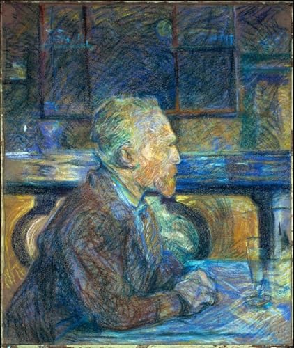 Impresión en lienzo de Van Gogh por Toulouse-Lautrec: cuadro artístico de alta calidad 60x90cm