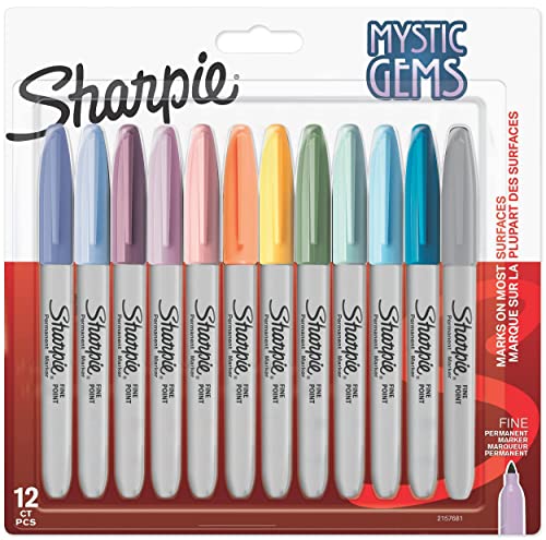 SHARPIE Mystic Gems Lot de 12 marqueurs