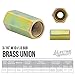 4LIFETIMELINES Steel Brake Line Union, M10 by 1.0 Bubble, 3/16 Inch, 10 per Bag