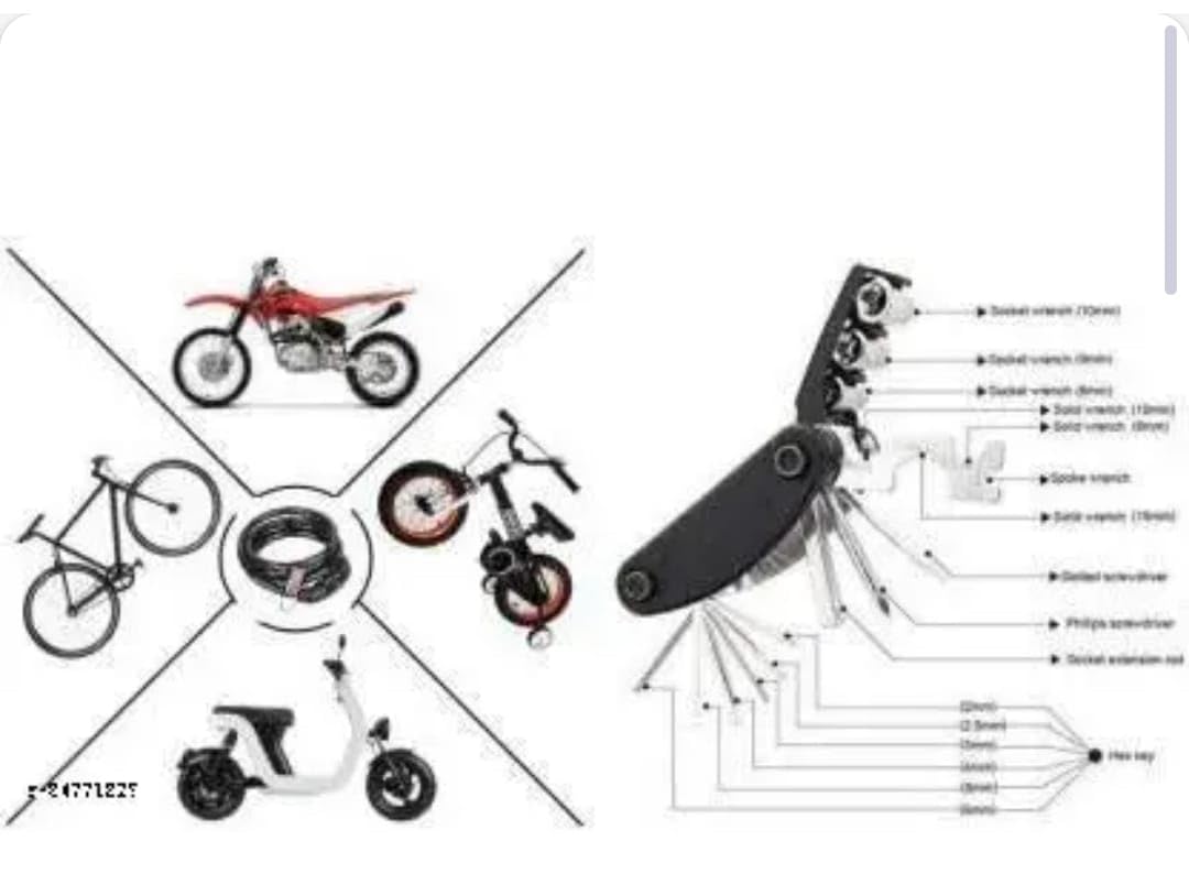 Portable Cycle Tool Kit | Multifunction Bicycle Repair Kit with Hex Wrenches, Screwdrivers & Tire Levers | Essential Bike Maintenance Tools for Road, Mountain & Hybrid Bikes 3