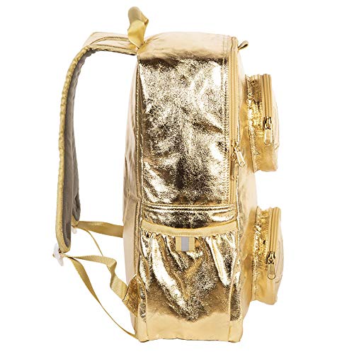 Lego Brick Backpack - Gold Fashion Backpack, Gold #TOP7