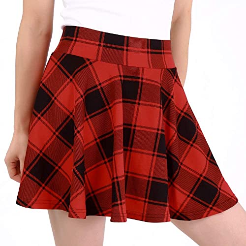 Image of Girls Kids Skater Skirts with Attached Inner Shorts (3 Years - 15 Years) rayon blend