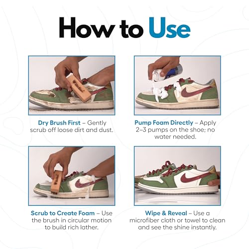 Image of Helios Sport Shoe Cleaner - Premium Shoe Cleaning Solution for Sneakers, Sports Shoes & Trainers (150ml) | Removes Dirt & Stains | Ideal for Sneakers, Running & Sports Shoes