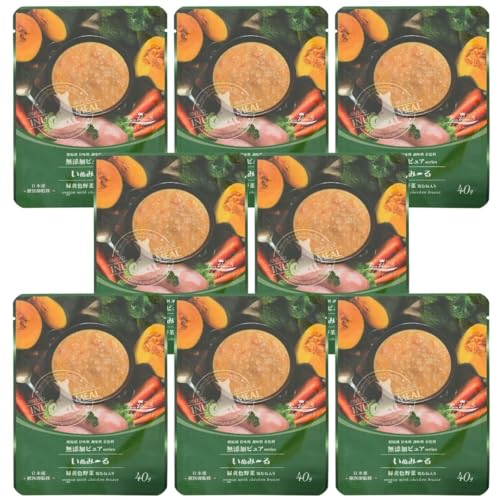 いぬみーる TRAUMセット 日本産 犬用一般食 いぬみ〜る 無添加ピュアseries PureValue5 トライアル (8袋セット, 緑黄色野菜)