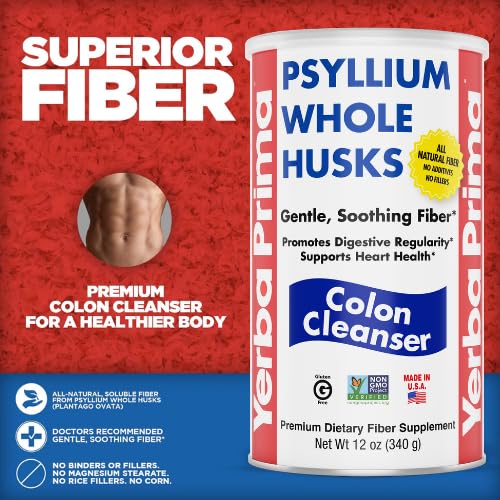 Yerba Prima Psyllium Whole Husks, 12 oz (2 Pack) - Colon Cleanser, Gluten Free, Non-GMO, Soothing Regularity — Amazon image 5