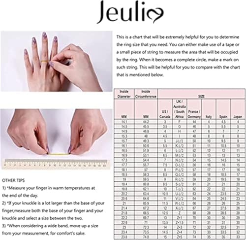 Jeulia 2 Carat Vintage Milgrain Engagement Ring Women 925 Sterling Silver Black Diamond Wedding Rings Round Cut CZ Cubic Zirconia Eternity Rings with 0.46 Ct White Diamond Valentine Gift (5) by Jeulia - Used condition - Image 7