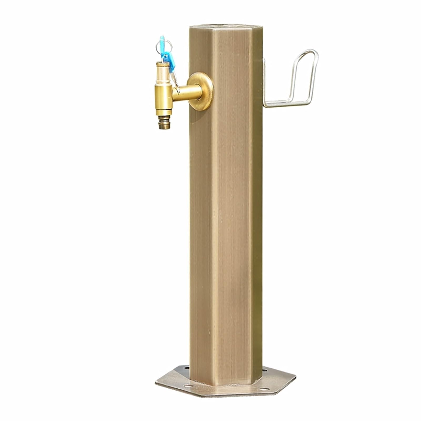 Xbtgs Light Stainless Steel Vertical Water Column For Garden With Tap - Outdoor Decorative Antifreeze Water Hydrant 86Cm (33.8 Inches), Idea,33.8In/86Cm