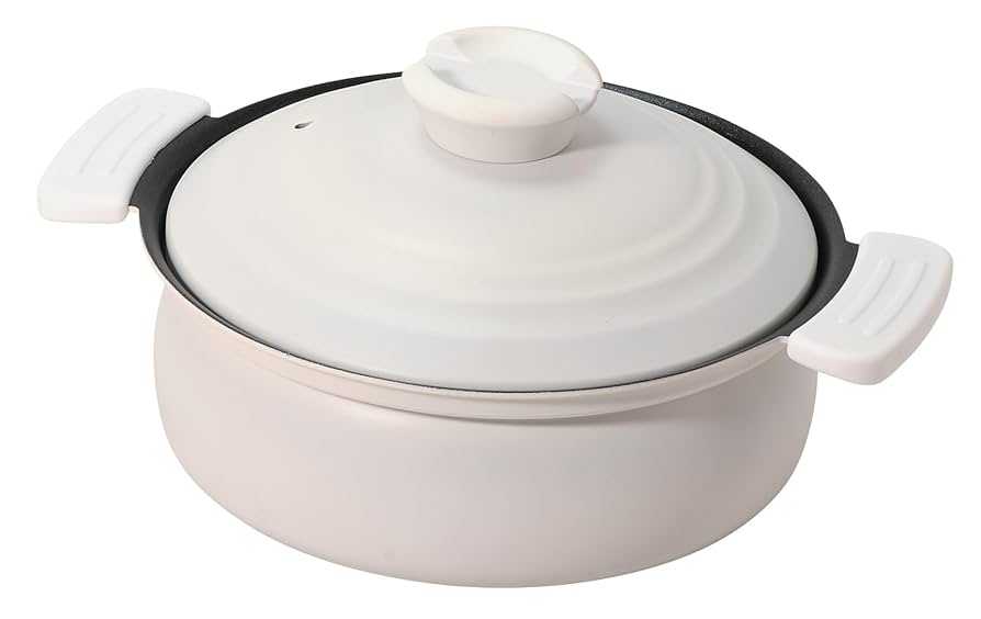 Amazon｜パール金属 軽量 土鍋風卓上鍋 18cm IH対応 ふっ素加工