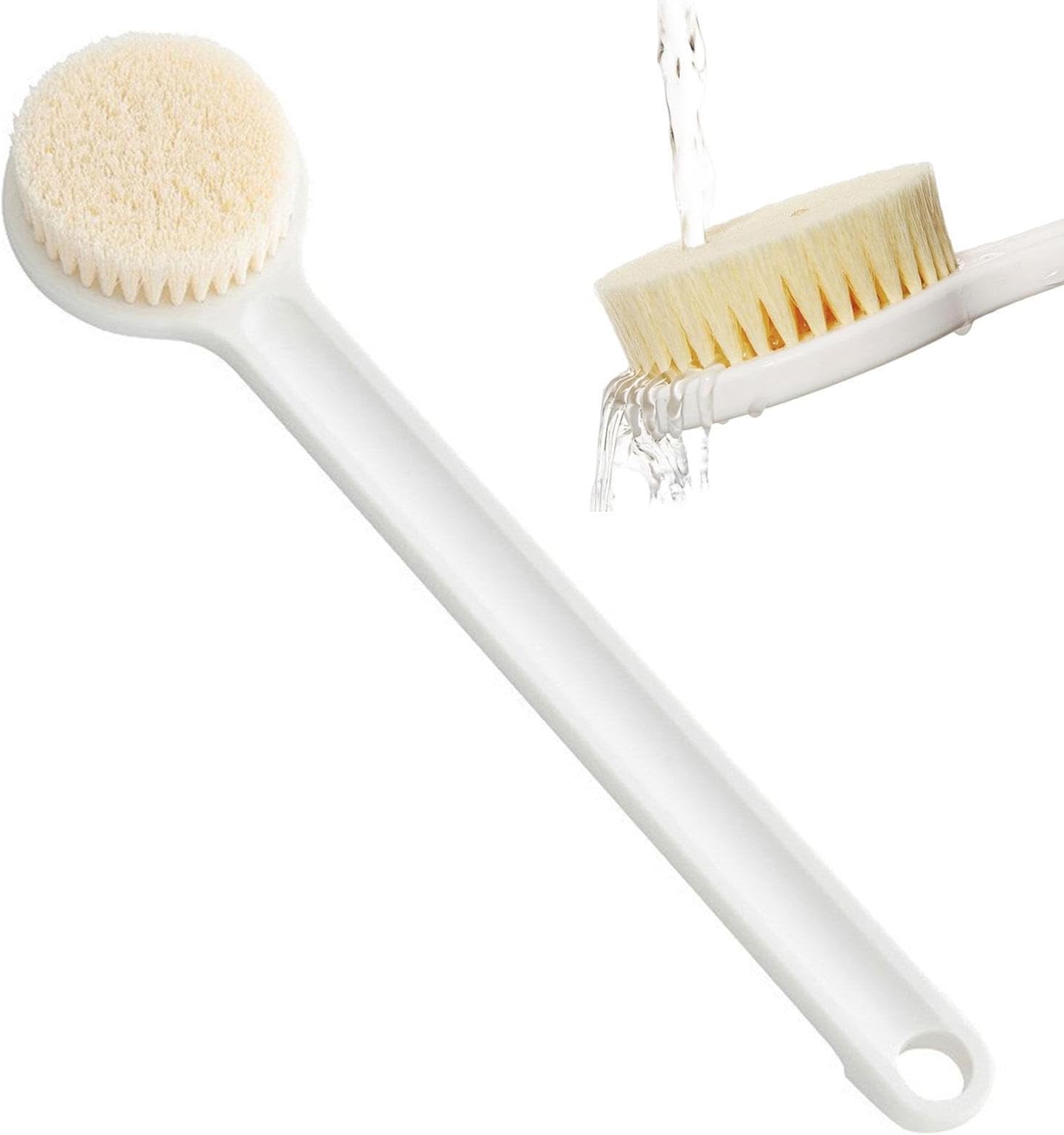 Long Handle for Shower, Bath Scrubber for Body,Body Tool No Slip Soft Back Duster | Skin Brush, Health and Household for Cleaning, Cleansing