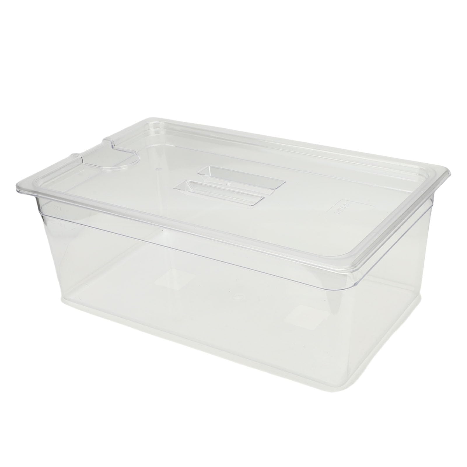 Acouto Contenedor Sous Vide de 25L, Material PP Transparente, Tanque de Agua de Cocción Lenta con Tapa para Cocinar en Casa y Preparar Comidas