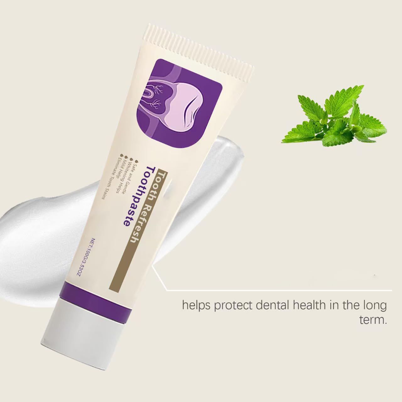 Nature Tooth Refresh Dentifricio bianco brillante per adulti, dentifricio sbiancante, dentifricio per denti e gengive sensibili (5 pezzi)