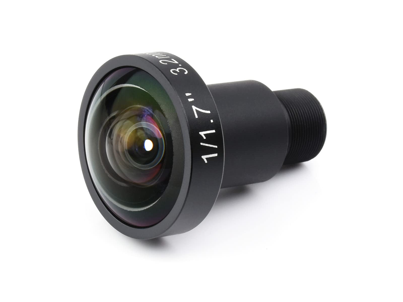 Waveshare Obiettivo M12 ad alta risoluzione, compatibile con fotocamera Raspberry Pi M12,12MP, FOV 160°, lunghezza focale 3,2 mm