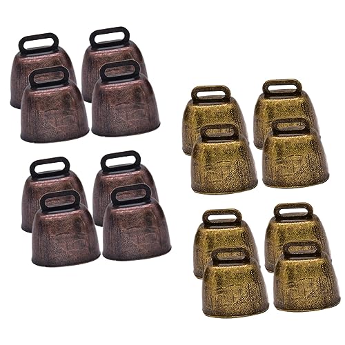 POPETPOP 18pcs Farm Animal Bells Loud Grazing Bells for Cattle Sheep and Crafts with Workmanship for Pet Accessories and Home Decor