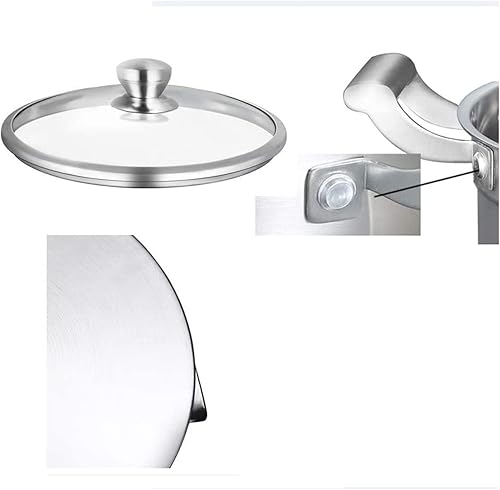 Miniatura 5 de Wok Pan Premium Multilayer Cookware Pots and Pans Set with Multilayer Heating System Measuring Scale and Glass Lids