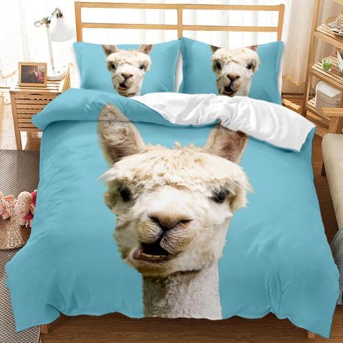 Funda nórdica cama 90 ovejas azules suave microfibra de niños para invierno