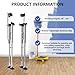 Drywall Stilts, 48''-64'' Adjustable Heights Aluminum Work Stilt, Professional Drywall Stilts for Sheetrock Drop Ceiling Wall Painting and Trimming Tree Branches