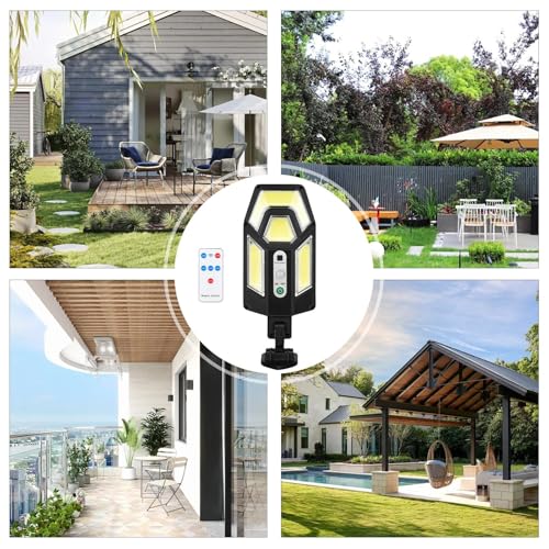 Apliques de pared solares IP65 para iluminación exterior de patios 4