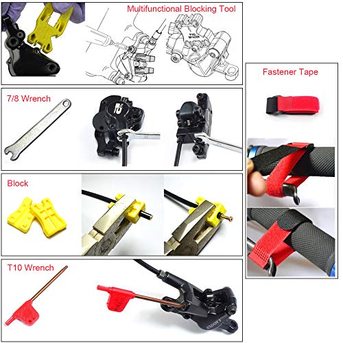 Bleeder de bicicleta, Romacci Kit de sangria de freio a disco hidráulico de bicicleta Kit de sangria