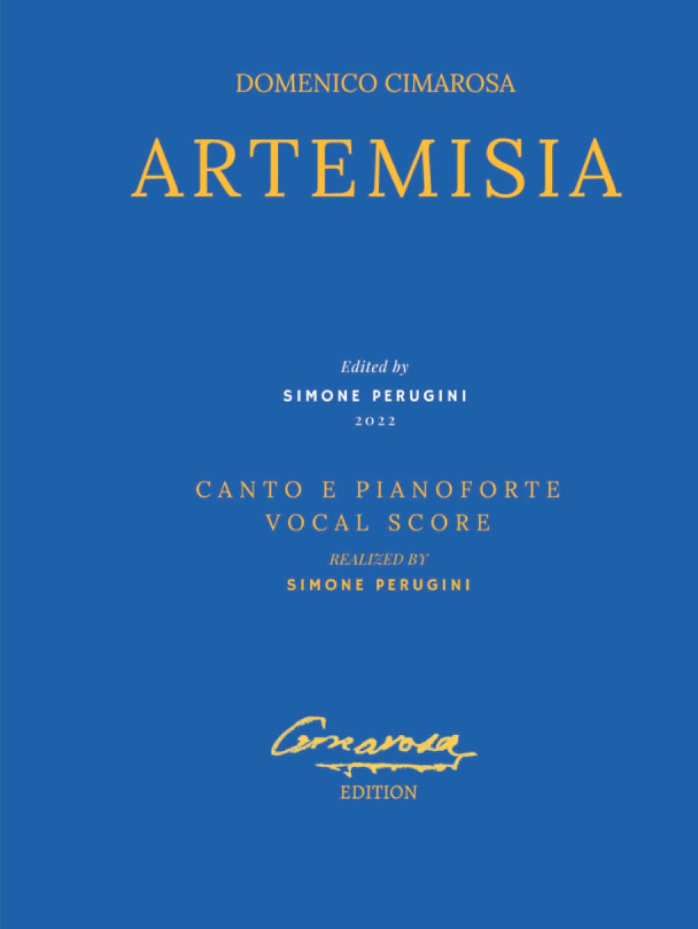 Cimarosa: Artemisia: (Canto e Pianoforte - Vocal Score)