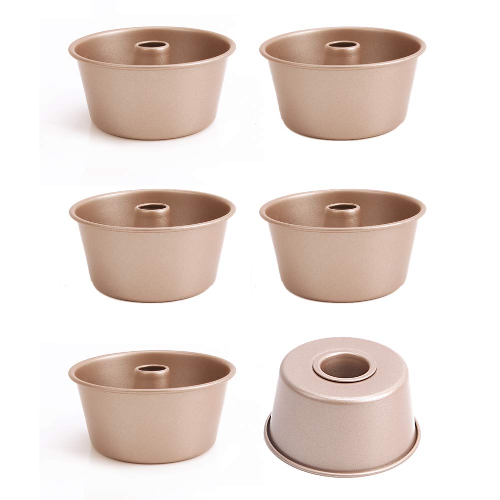 CANDeal Molde de Gugelhupf de acero carbono 6 Pcs Molde para repostería Horno Molde de Pastel para Cocina Pastel de Pan Pudín