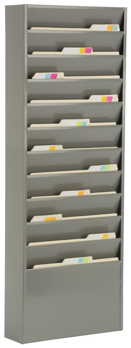 Snapklik.com : Displays2go Office File Folder Wall Rack, 11 Tiered ...