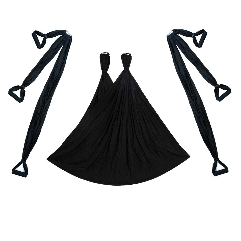 MINGPINHUIUS Set de yoga aéreo, Swing Yoga, hamaca trapezoidal, juego de yoga con correas de extensión y banda de goma