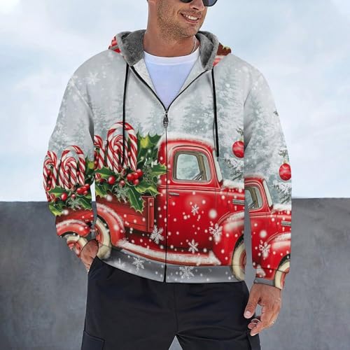 Sweat veste zippée homme vêtements d'extérieur chauds