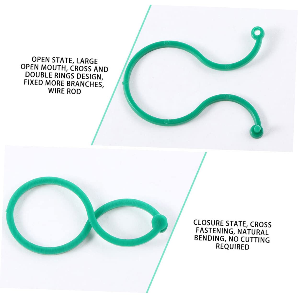 Supvox 5 Sätze Pflanzenclip Clips Für Gartenpflanzen Unterstützung Für Tomatenpflanzen Plant Clips Pflanzklammer Stützclips Für Pflanzenblumen Gartenschnalle Plastik Green 100 Stück * 5
