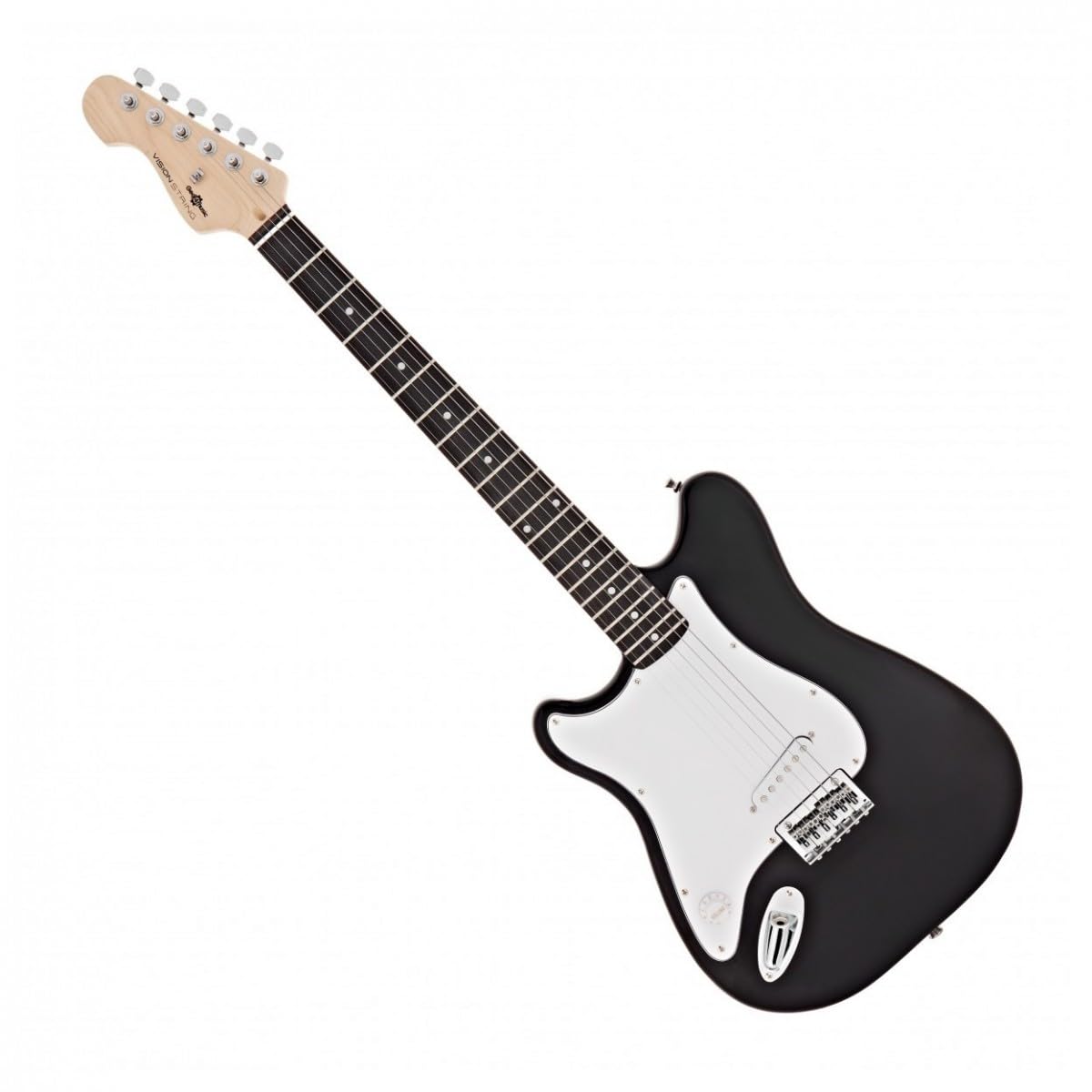 VISIONSTRING Chitarra elettrica mancina e amplificatore Starter Kit 4/4 Dimensione completa Chitarra per principianti Nero