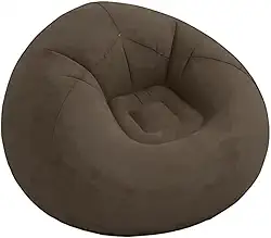 Sofá Poltrona Puff Portátil Inflável Casa Evento Praia Viagem Acampamento Ambiente Internos Externo (MARROM)