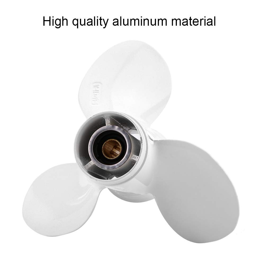 Propeller, Weiß, 3-Blatt-Aluminium-8-Spline-Propeller, Bootspropeller, Motormotor, RC-Boot, Schiff, Außenbordpropeller Für Mercury- Und MerCruiser-Motoren
