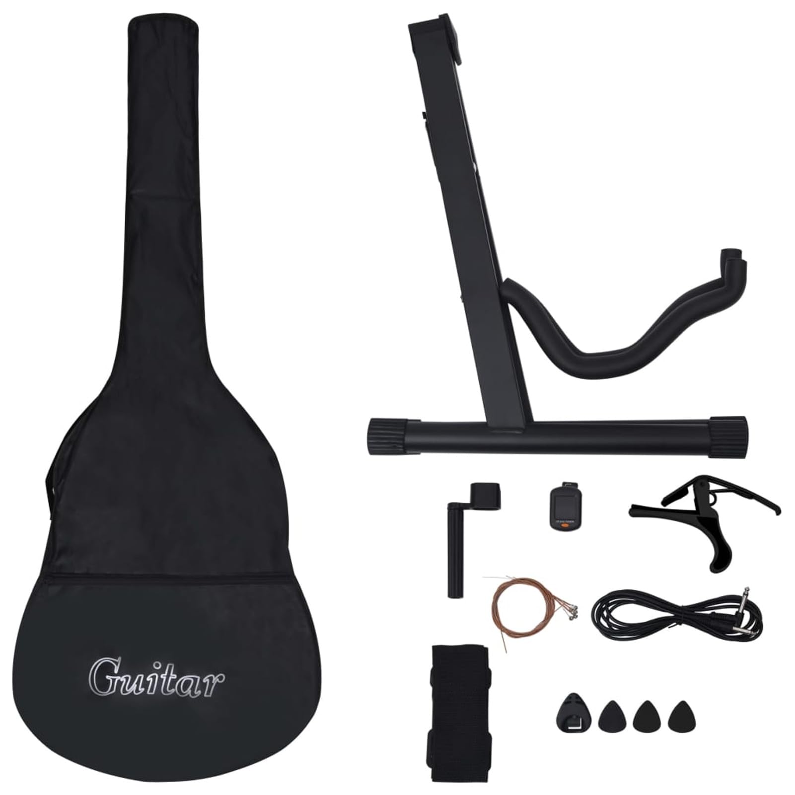 Set Chitarra Western 12 pz con Equalizzatore e 6 Corde Blu-70141