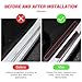 4PCS Car Door Sill Plate Protectors for Jaguar XF Touring 2018-2023, PVC Soft Rubber Front/Rear Door Sill Scuff Plate, Automotive Door Entry Guard Accessories