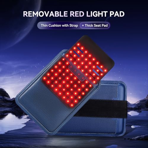 Hello Face Red Light Therapy Belt with 660nm & 850nm, Cordless Infrared Light Therapy Pad for Waist & Hips Pain Relief, Built-in 3000mAh Rechargeable Controller for Home Use - Image 5