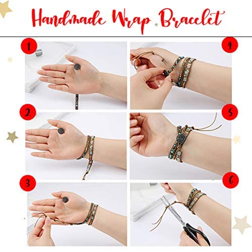 Zosojona Women Boho Handmade Natural Stone Wrap Bracelets Variety Beads Strand Bracelet For Men Collection #TOP6