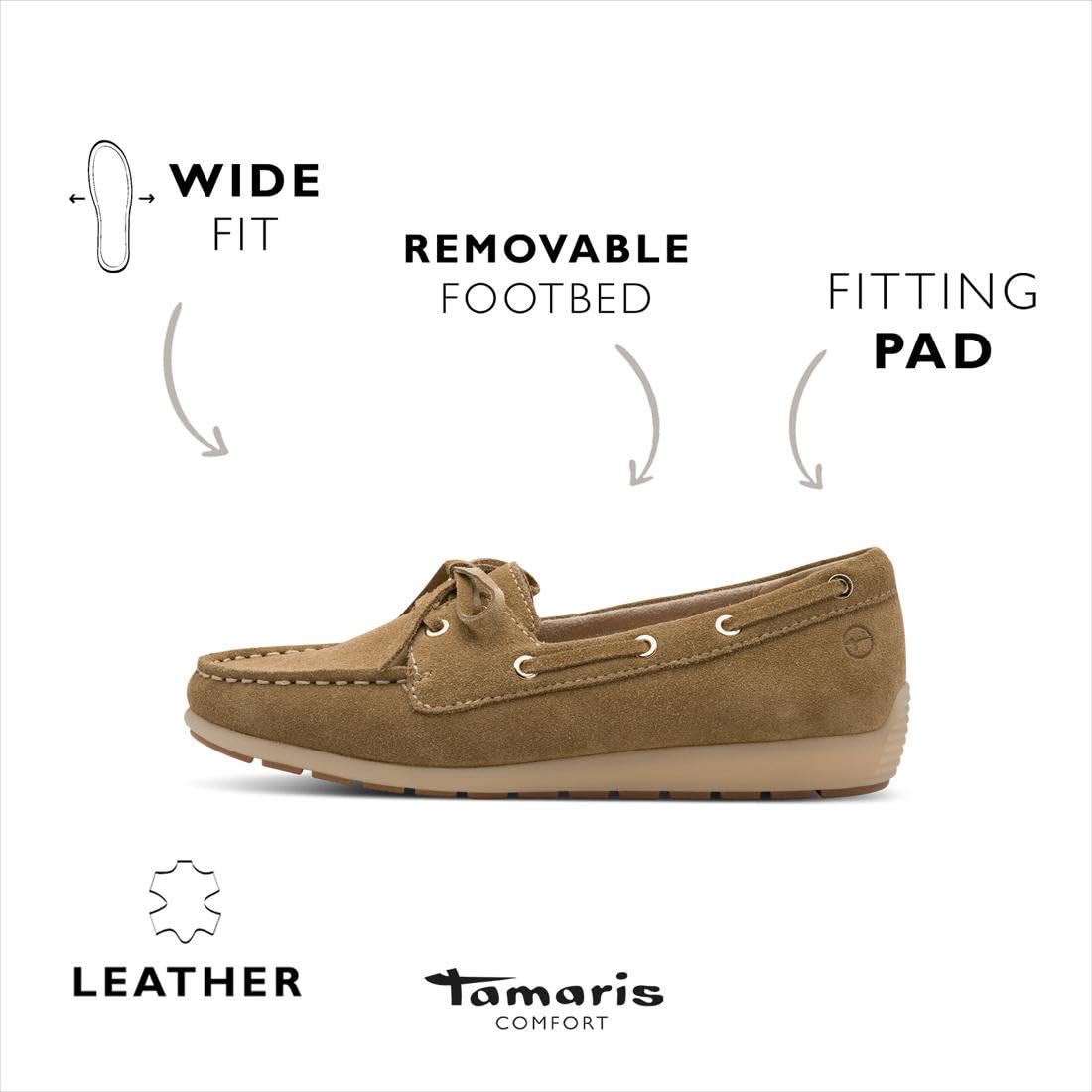 Tamaris Kobiety Tamaris Comfort Damen Slipper 8-84601-46Mokasyn