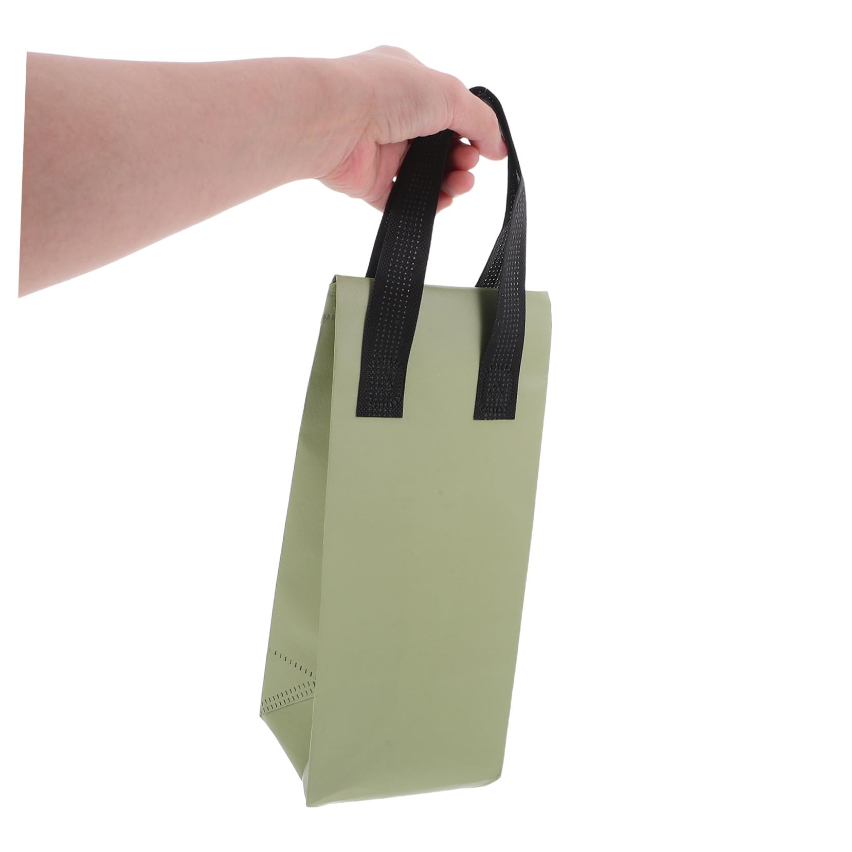 Cabilock 50 Pièces Sac Portable Réutilisable Sac Transport Boissons Chaudes Froides Vert Olive Isolation Thermique pour Café Thé Livraison
