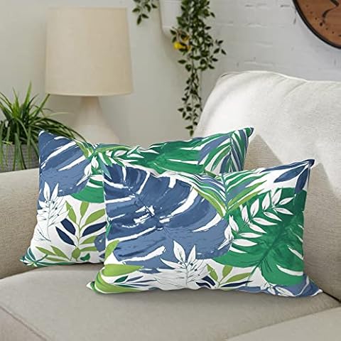 DYTXIII Pack of 2 Waterproof Lumbar Pillows Cover