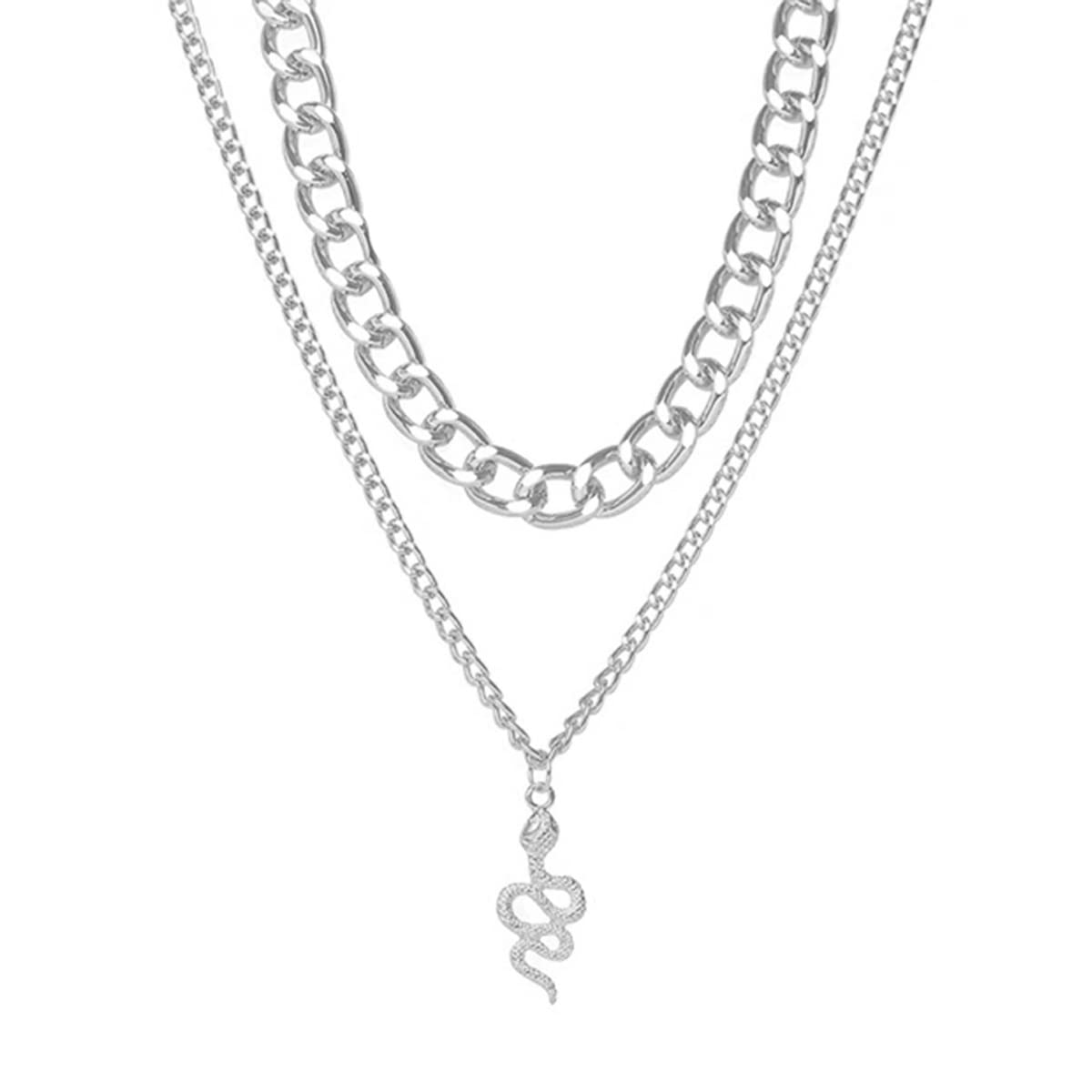 See full amazon price history chart for Jewels Galaxy Jewellery For Women Silver Plated Snake inspired Layered Necklace (CT-NCK-44242) Jewels Galaxy Jewellery For Women Silver Plated Snake inspired Layered Necklace (CT-NCK-44242) (B09H7LC4MV) Amazon Price History, Amazon Price Tracker