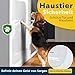 PROTECTO Hunde und Katzen Kratzschutz Tür – Ultrastarker Hunde- und Katzen Kratzschutz (2-stück Farblos, 90 x 40 cm)