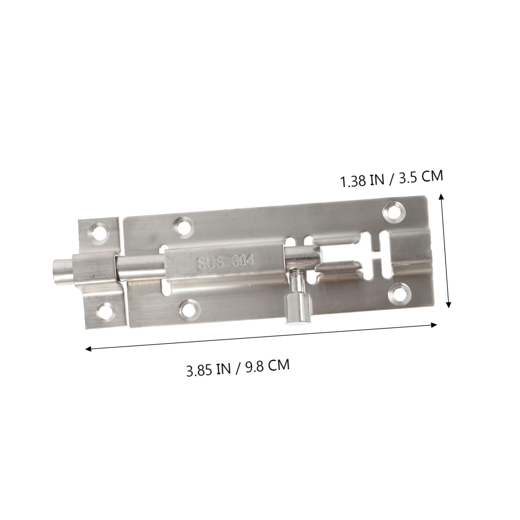 Artibetter 6pezzi Serratura Scorrevole Acciaio Inossidabile Per Sicurezza Di Porte e Armadietti Facile Da Installare e Resistente Alla Chiavistello Per Casa e Hotel