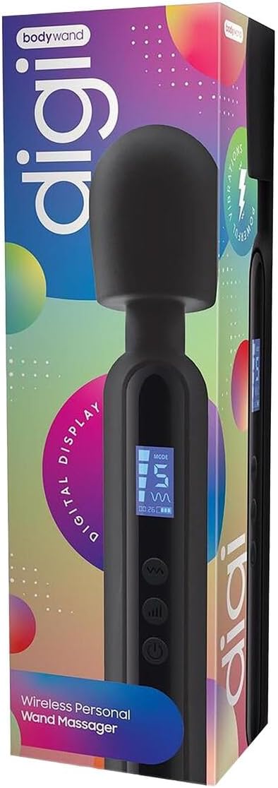 Bodywand Digi - LED Display - Delivers 4 Speeds & 10 Functions of Stimulating Vibrations for Ultimate External Pleasure