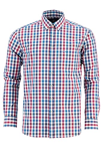 FYNCH-HATTON Hemd 12098300 - Casual-Fit Hemd mit Karomuster Dolphin-Red Check L Cover